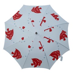 Fish Red Sea Water Swimming Hook Handle Umbrellas (medium)