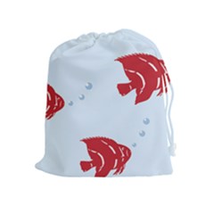 Fish Red Sea Water Swimming Drawstring Pouch (xl)