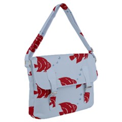 Fish Red Sea Water Swimming Buckle Messenger Bag