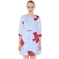 Fish Red Sea Water Swimming Smock Dress