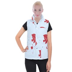 Fish Red Sea Water Swimming Women s Button Up Vest