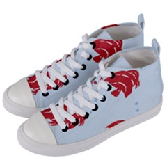 Fish Red Sea Water Swimming Women s Mid-top Canvas Sneakers