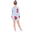 Fish Red Sea Water Swimming Kids  Long Sleeve Dress View2