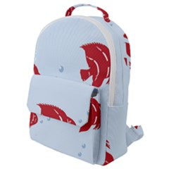 Fish Red Sea Water Swimming Flap Pocket Backpack (small) by HermanTelo