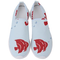 Fish Red Sea Water Swimming Men s Slip On Sneakers by HermanTelo