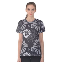 Floral Pattern Women s Cotton Tee