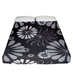 Floral Pattern Fitted Sheet (queen Size)