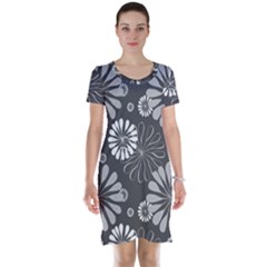 Floral Pattern Short Sleeve Nightdress