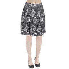 Floral Pattern Pleated Skirt