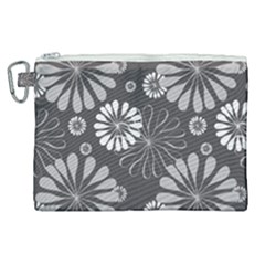 Floral Pattern Canvas Cosmetic Bag (xl)