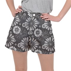 Floral Pattern Ripstop Shorts