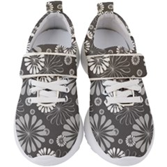 Floral Pattern Kids  Velcro Strap Shoes