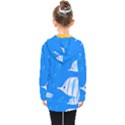 Fish School Bubbles Underwater Sea Kids  Double Breasted Button Coat View2