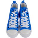 Fish School Bubbles Underwater Sea Women s Mid-Top Canvas Sneakers View1