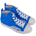 Fish School Bubbles Underwater Sea Women s Mid-Top Canvas Sneakers View3