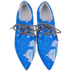 Fish School Bubbles Underwater Sea Pointed Oxford Shoes by HermanTelo