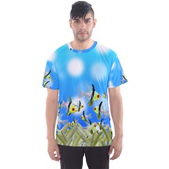 Fish Underwater Sea World Men s Sports Mesh Tee