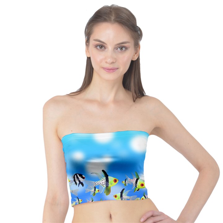 Fish Underwater Sea World Tube Top