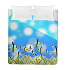 Fish Underwater Sea World Duvet Cover Double Side (full/ Double Size)