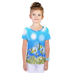 Fish Underwater Sea World Kids  One Piece Tee