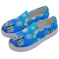 Fish Underwater Sea World Kids  Canvas Slip Ons