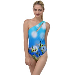 Fish Underwater Sea World To One Side Swimsuit