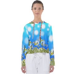 Fish Underwater Sea World Women s Slouchy Sweat