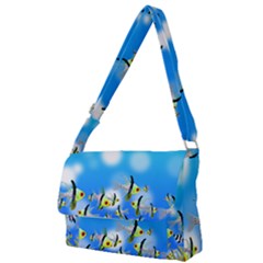 Fish Underwater Sea World Full Print Messenger Bag by HermanTelo