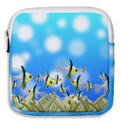 Fish Underwater Sea World Mini Square Pouch by HermanTelo