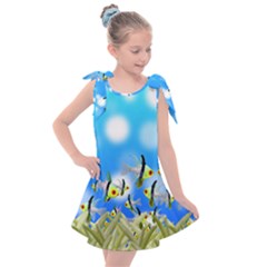 Fish Underwater Sea World Kids  Tie Up Tunic Dress