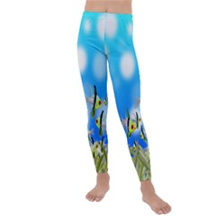 Fish Underwater Sea World Kids  Lightweight Velour Leggings by HermanTelo