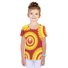 Floral Abstract Background Texture Kids  One Piece Tee