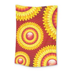 Floral Abstract Background Texture Small Tapestry