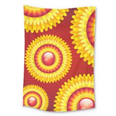 Floral Abstract Background Texture Large Tapestry