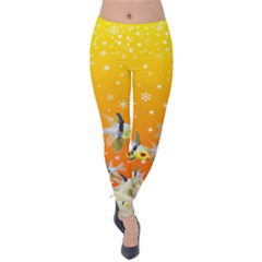 Fish Snow Coral Fairy Tale Velvet Leggings by HermanTelo