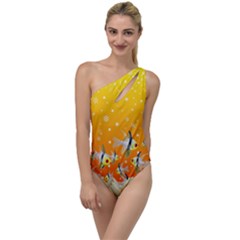 Fish Snow Coral Fairy Tale To One Side Swimsuit by HermanTelo