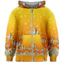 Fish Snow Coral Fairy Tale Kids  Zipper Hoodie Without Drawstring View1