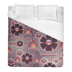 Floral Flower Stylised Duvet Cover (full/ Double Size)