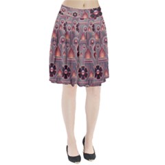 Floral Flower Stylised Pleated Skirt