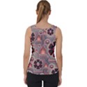 Floral Flower Stylised Velvet Tank Top View2