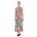 Floral Flowers Abstract Art Sleeveless Maxi Dress View2