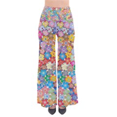 Floral Flowers Abstract Art So Vintage Palazzo Pants