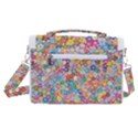 Floral Flowers Abstract Art Satchel Shoulder Bag View3