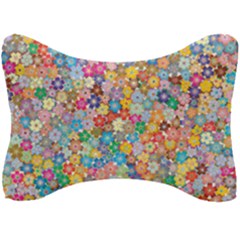 Floral Flowers Abstract Art Seat Head Rest Cushion