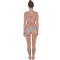 Floral Flowers Abstract Art Cross Back Hipster Bikini Set View2