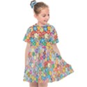 Floral Flowers Abstract Art Kids  Sailor Dress View1