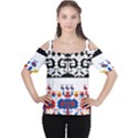 Folk Art Fabric Cutout Shoulder Tee View1