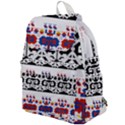 Folk Art Fabric Top Flap Backpack View1