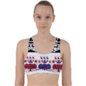 Folk Art Fabric Back Weave Sports Bra View1