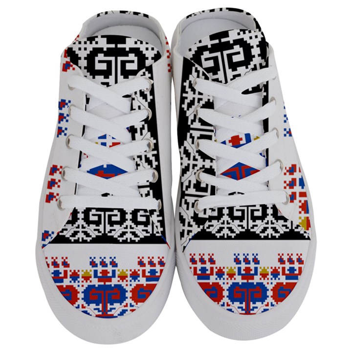 Folk Art Fabric Half Slippers